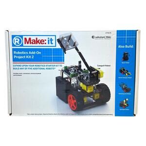 RadioShack Make:it Robotics Add-On Project Kit 2 New Open Box STEM (2770170)